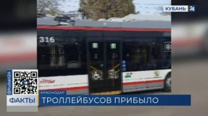 В Краснодаре 38 новых троллейбусов проходят испытание и настройку