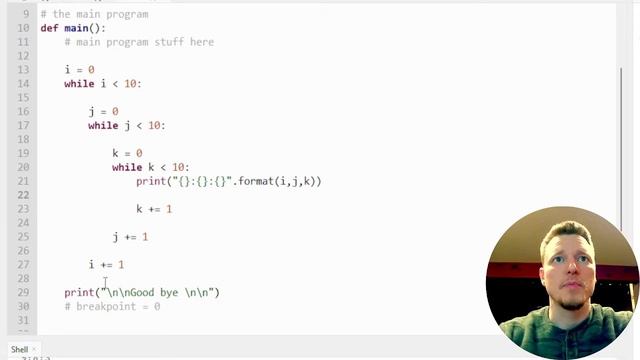 2022-Spring: Intro to Python - lab 20 - Nested Loops the easy way смотреть онлайн