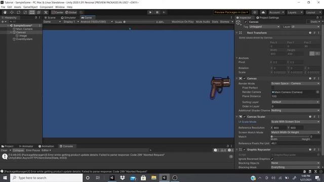 Unity's Canvas & Panel Tutorial. How To Scale Canvas Depending on Screen Size (Good 4 Mobile Games) смотреть онлайн
