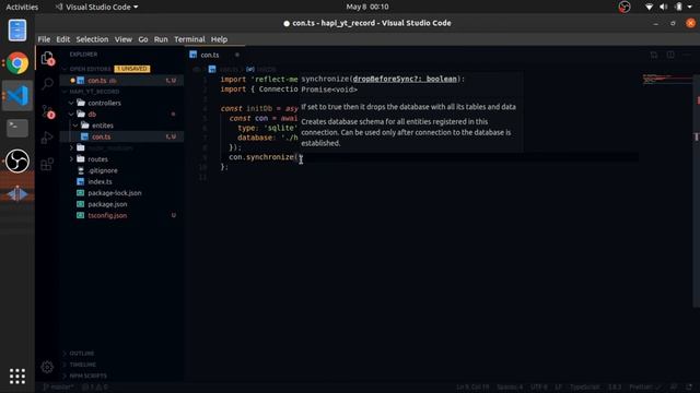 02 - Connection - Hapijs with Typescript & TypeORM | restful API смотреть онлайн