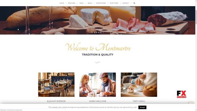Montmartre - Cafe and Restaurant WordPress Theme Brian Levi смотреть онлайн