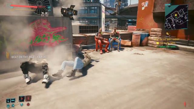 Kabuki Twins Fight | Cyberpunk 2077 (random glitch) смотреть онлайн
