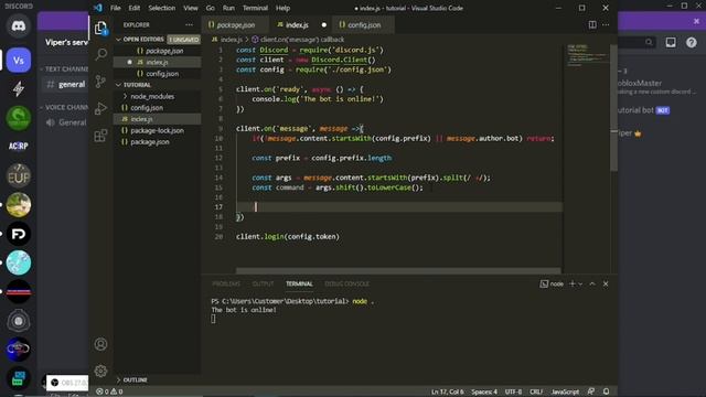 Creating Commands | Discord.js v12 tutorials смотреть онлайн