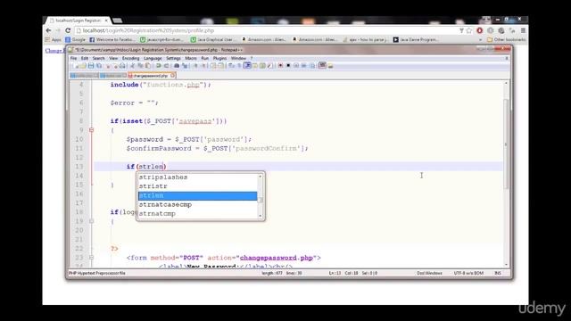 PHP TUTORIALS LECTURE 21 ADDING CHANGE PASSWORD FEATURE смотреть онлайн