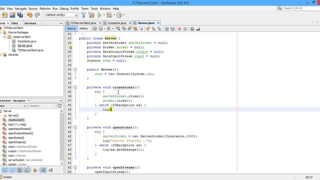 #3 TCP Simple Program Server Side using Java смотреть онлайн