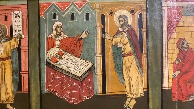 Икона «Огненное восхождение пророка Илии с житием». Музей имени Андрея Рублева смотреть онлайн