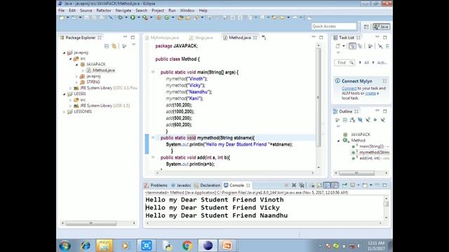 Java Tutorial in Tamil-17:Parameters in java смотреть онлайн