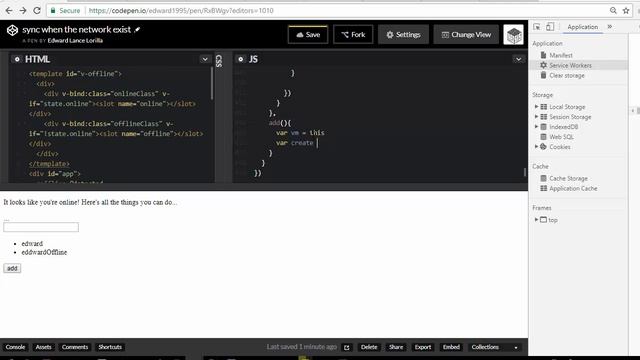 Simple Offline Data Synchronization with your remote database javascript vuejs смотреть онлайн