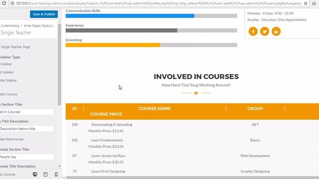 Typography, Logo, Colors, Text, Layout, Options, and page options - Education WordPress Theme смотреть онлайн
