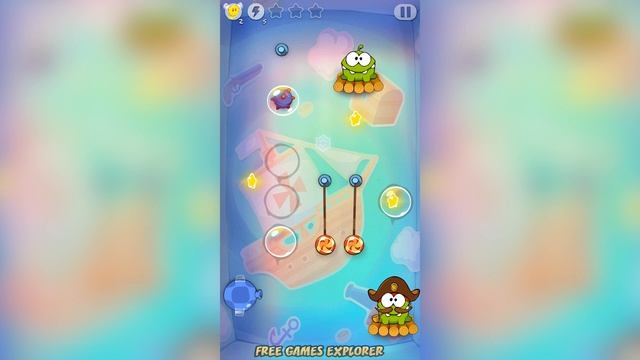 Cut the Rope: Time Travel - Area 3 - Pirate Ship Walkthrough (all stars collected) смотреть онлайн