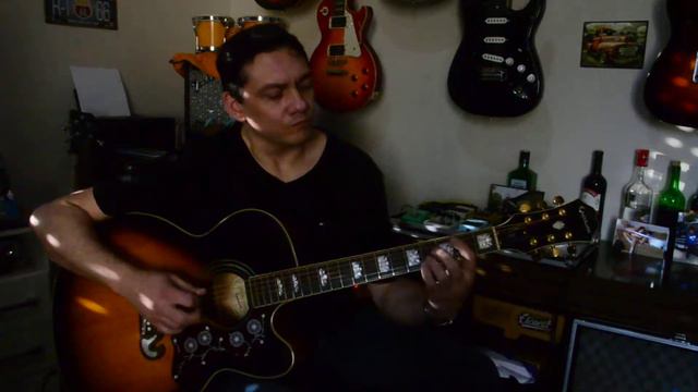 Violão Epiphone Jumbo EJ 200 CE VS смотреть онлайн