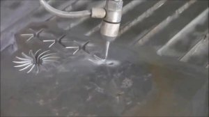 Гидроабразивная резка металла. FINJET