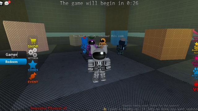 Codes for among us (Roblox version) смотреть онлайн