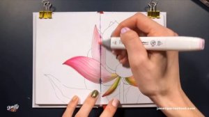 МАСТЕР-КЛАСС ПО РИСОВАНИЮ МАРКЕРАМИ || Рисуем Лотос маркерами TOUCH