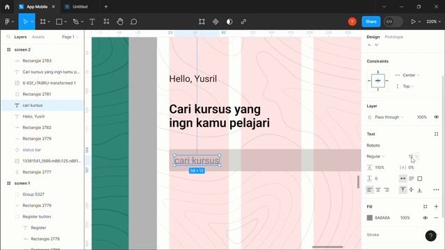 Mobile App Design in Figma | Online Course App Design For Beginner | UI/UX Design. смотреть онлайн