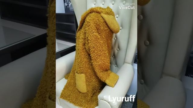 Пальто спицами. смотреть онлайн