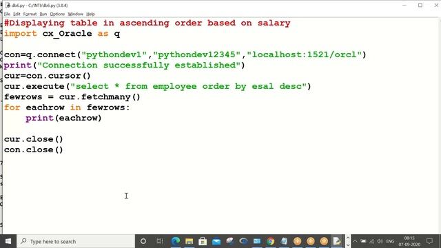 Python class 41- Python to Database Connectivity 03 смотреть онлайн