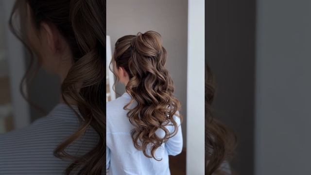 Причёска высокий хвост! # мастер по причёскам Москва#мастерпоприческаммосква смотреть онлайн
