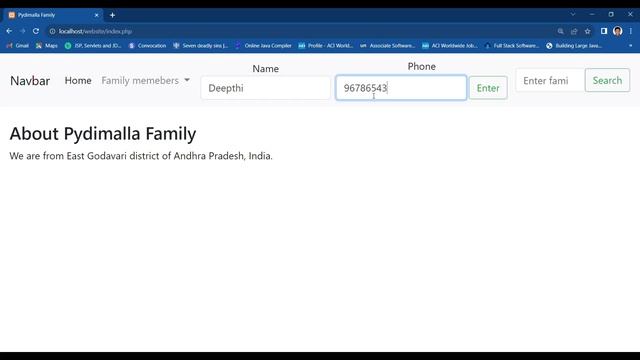 Family Phone no's PHP app смотреть онлайн
