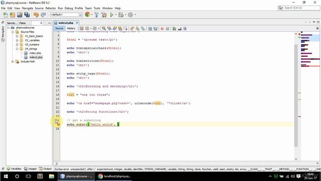 11 strings 2 - PHP and MySQL beginner to developer смотреть онлайн