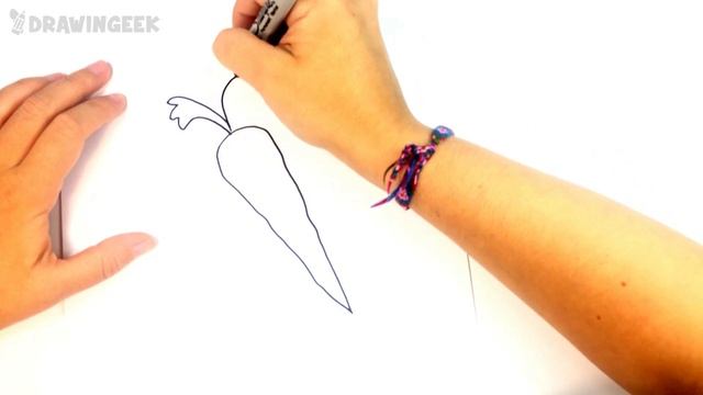 How to draw a Carrot | Carrot Easy Draw Tutorial смотреть онлайн