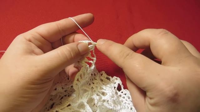 Салфетка крючком 