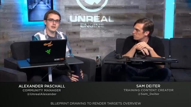 Blueprint Drawing to Render Targets Overview | Live Training | Unreal Engine смотреть онлайн