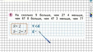 Страница 7 Задание №1 - ГДЗ по Математике 1 класс Моро Рабочая тетрадь 2 часть