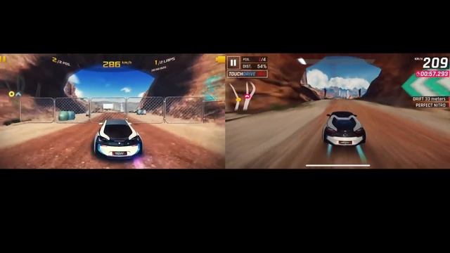Asphalt 8 VS Asphalt 9 Graphics, Physics & Gameplay Comparison On Nevada Track
