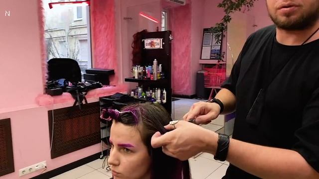 LONG LAYERED HAIRCUT, creative haircut for LONG HAIR - NIKITOCHKIN смотреть онлайн