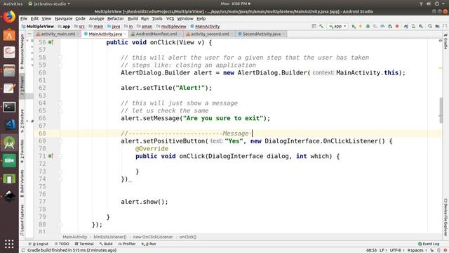 17 Data Return by Second Activity to Main Acitvity Part 1 смотреть онлайн