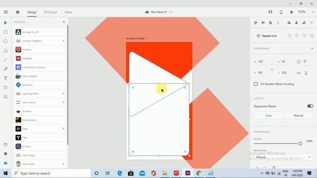 Android registration UI Background using Adobe XD| Design Android UI смотреть онлайн