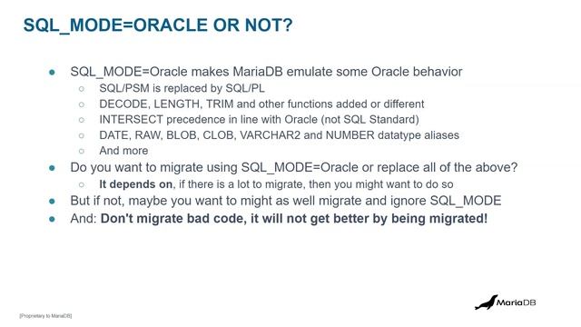 Tips and Tricks for Migrating from Oracle to MariaDB смотреть онлайн