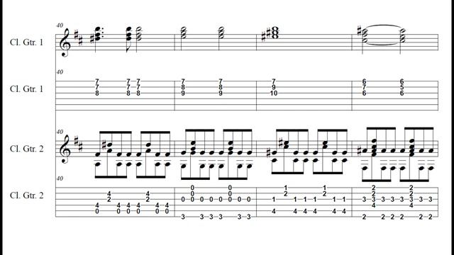 GLORIA, RV 589, A. Vivaldi, arranged for two guitars with tab смотреть онлайн