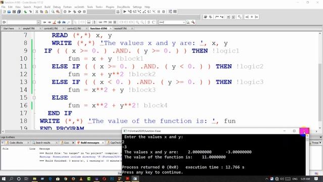 how to build if statement in fortran смотреть онлайн