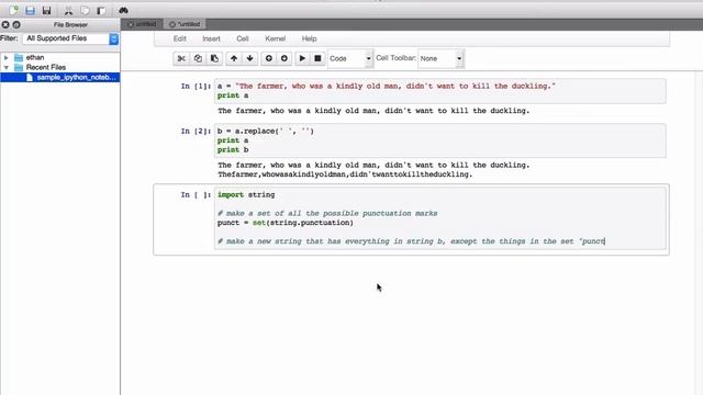 DoL lesson 05 - removing spaces and punctuation from strings смотреть онлайн