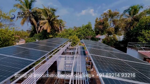 Solray Industries- 15kW solar Ongrid power plant, Vytila,Ernakulam смотреть онлайн