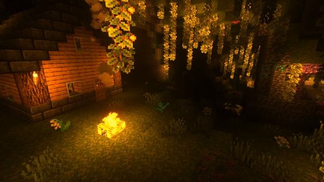 ? ? Minecraft Cabin and a Campfire Deep Inside a Lush Cave ASMR w/music (10 Hours) ? ? смотреть онлайн