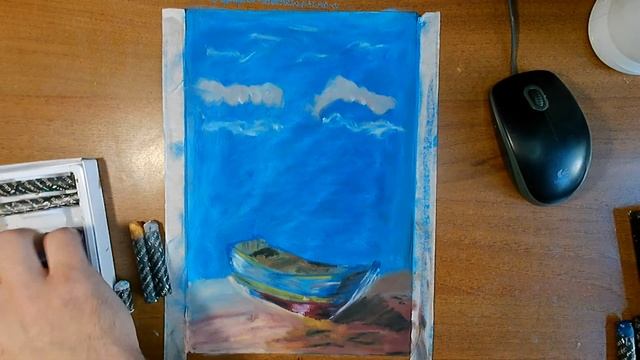 Лодка рыбака на берегу моря, рисунки и картинки смотреть онлайн