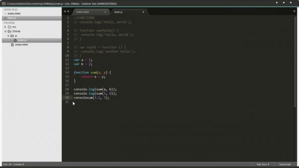 Курс JavaScript - Функции - Functions [Урок 6](1)