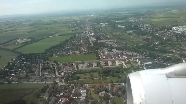 Landing In Vienna International Airport With View Of The Whole City Vienna (HD)