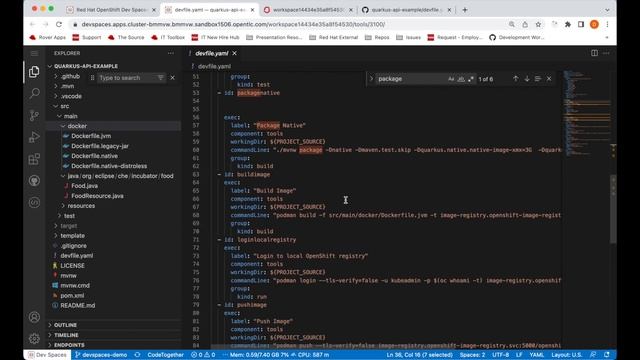 Build, test, tune, and deploy your application with Red Hat OpenShift Dev Spaces смотреть онлайн