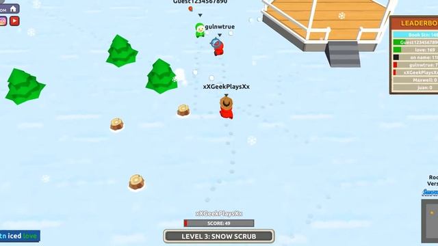 Snowfight.io - Best Gameplay Video #1 смотреть онлайн
