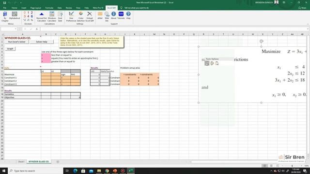LINEAR PROGRAMMING MAXIMIZATION BY EXCEL QM смотреть онлайн