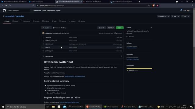 Ravencoin Twitter bot proof of concept смотреть онлайн