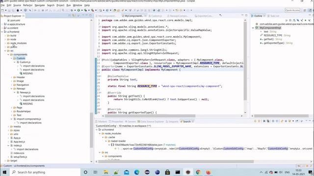 AEM SPA - Configuring Sling Model for the React based component. смотреть онлайн