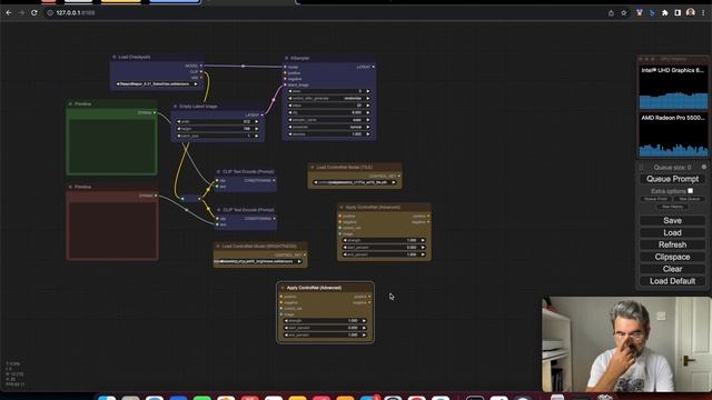 QR Code Makeup on ComfyUI using ControlNet Brightness Method. (MacBook Pro Intel i7/i9 ) смотреть онлайн