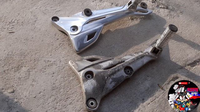 SIMPLE AND EASY (CHROME LIKE) FOOT REST (SUZUKI SMASH 115) смотреть онлайн