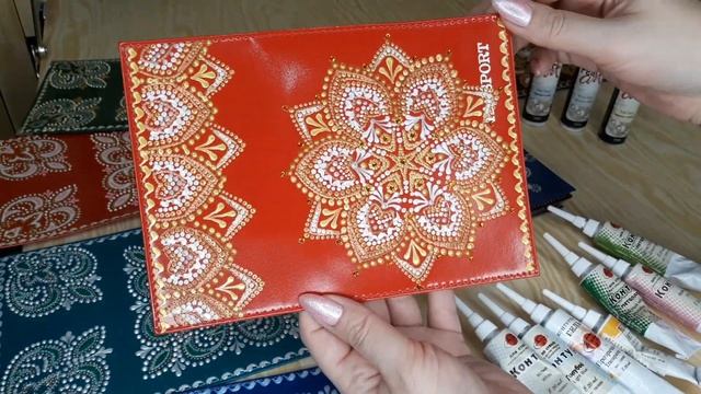 Обзор новых обложек на паспорт! Точечная роспись! смотреть онлайн