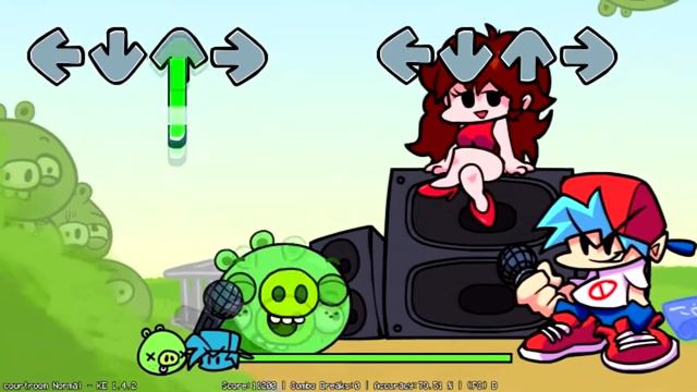 Angry Birds pigs in Friday Night Funkin'! | VS Pig Mod смотреть онлайн